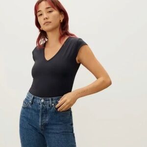 NWT Everlane V Neck Ballet Bodysuit